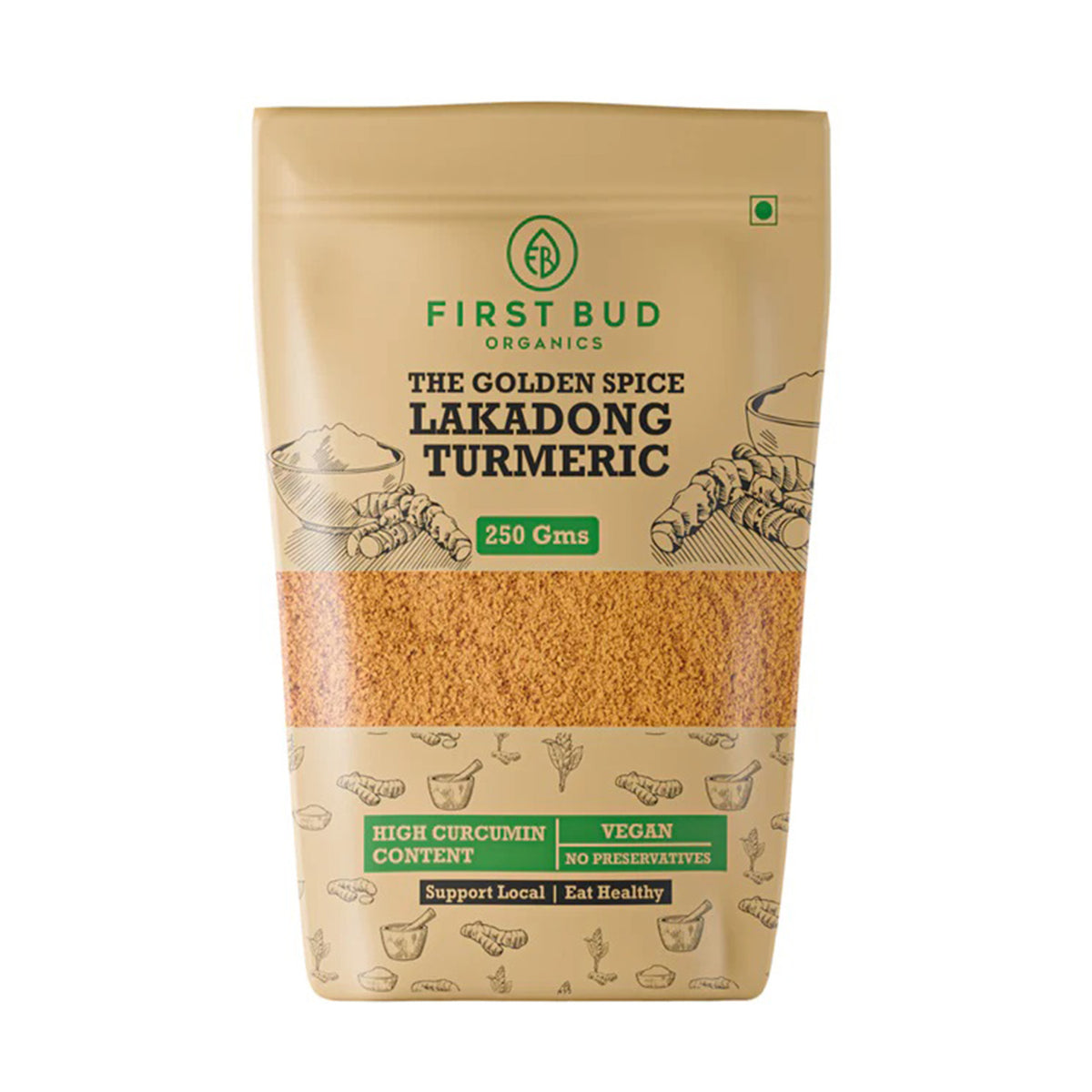Lakadong turmeric powder, Lakadong turmeric India, high curcumin turmeric, organic turmeric powder India, First Bud turmeric, natural turmeric powder, pure haldi powder organic, curcumin rich turmeric benefits, immunity boosting turmeric, ayurvedic turmeric powder, vegan turmeric powder India, no preservatives spices, premium turmeric India, golden spice turmeric, healthy cooking ingredients India, organic spices online India, natural wellness turmeric, farm sourced turmeric India, clean eating spices, buy