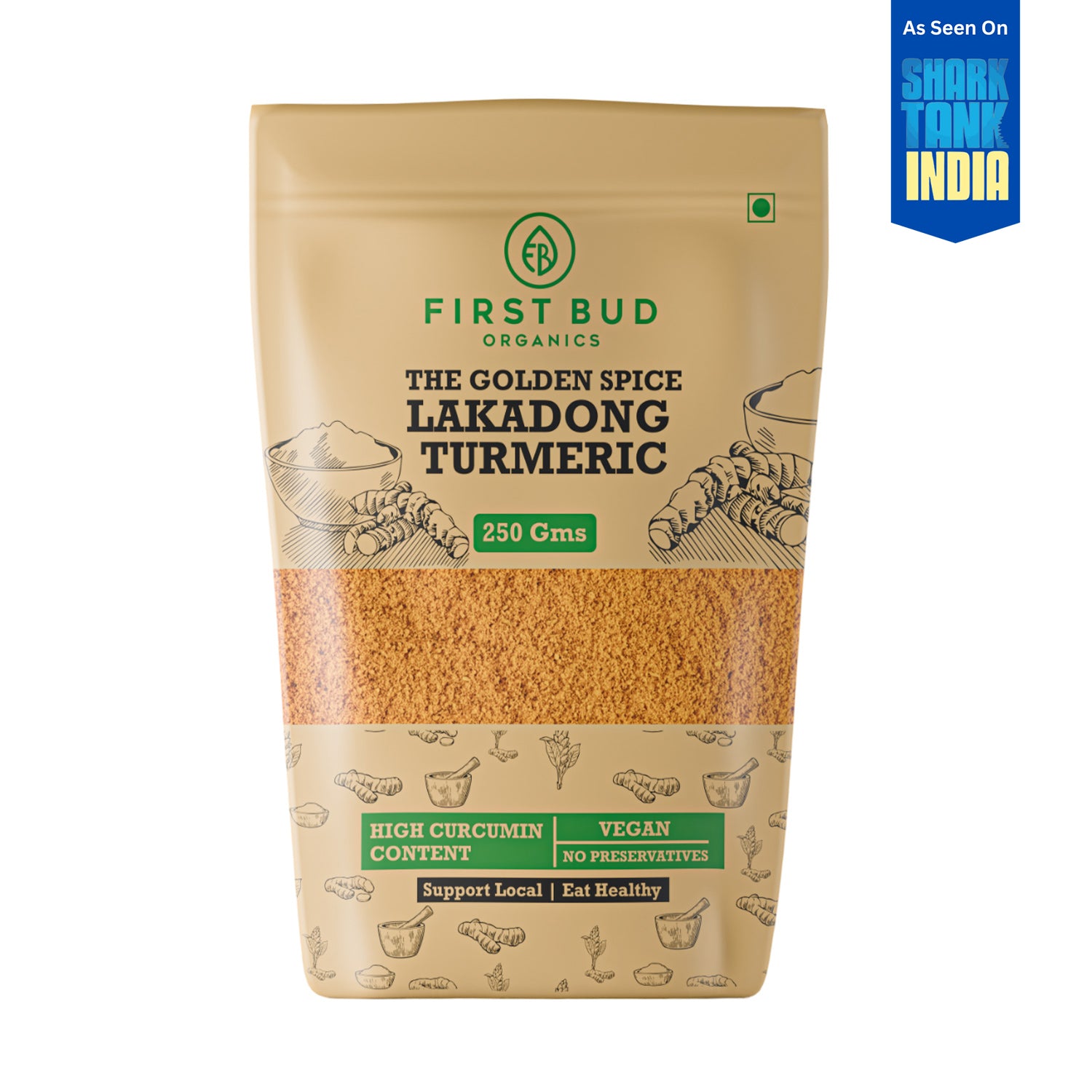 Lakadong Turmeric Powder | 10 to 12% High Curcumin Certified
