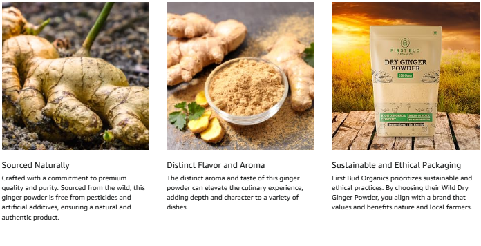 Dry Ginger Powder | High Gingerol Content | 250 gms