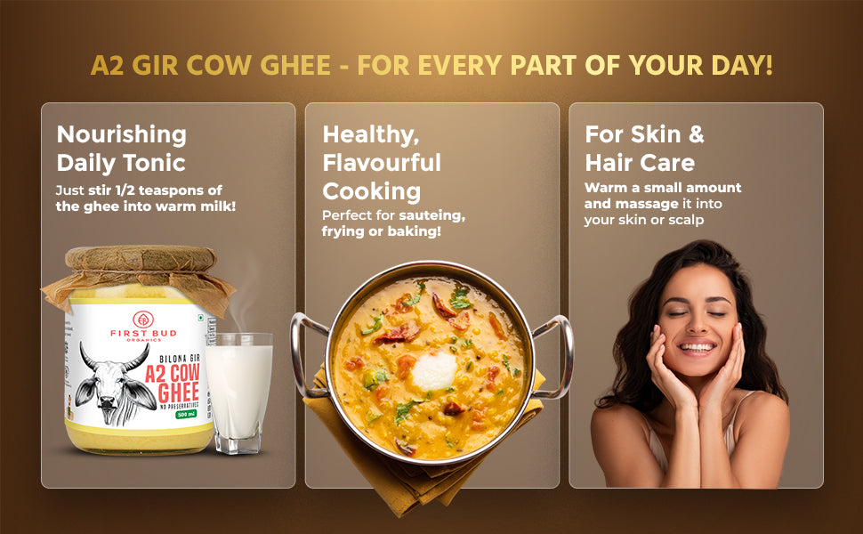 A2 Gir Cow Ghee | Traditional Bilona Method | Pure Desi Ghee