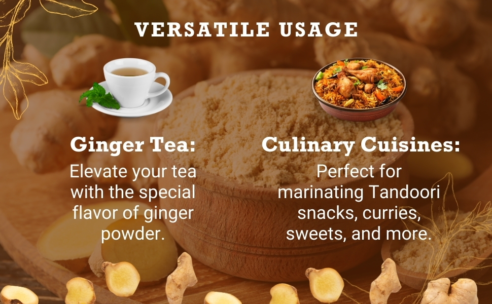 Dry Ginger Powder | High Gingerol Content | 250 gms