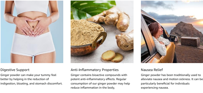 Dry Ginger Powder | High Gingerol Content | 250 gms