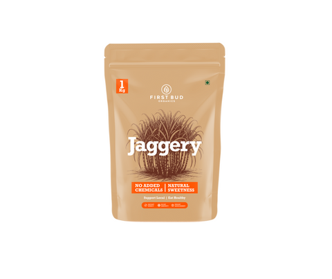 First Bud Organic Jaggery Powder | Pure & Natural Cane Sugar Sweetener