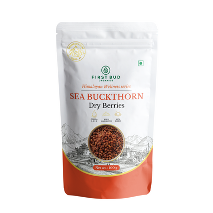 Organic Sun Dried Sea Buckthorn Berries (100g)